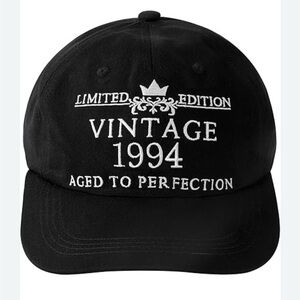 Birthday Baseball Black Cap Hat Gift Men/Women Vintage 9154 Buckle Adjustable